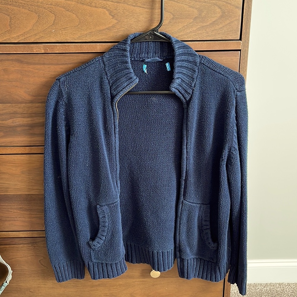 Lightweight navy sweater